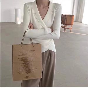 nwt elegant blazer style cardigan